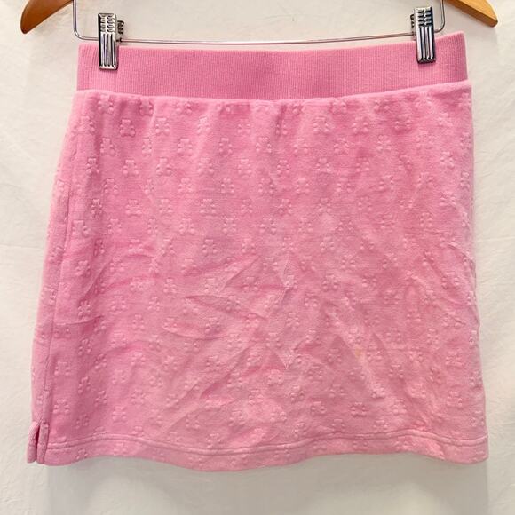 Teddy Fresh Baby Pink Velour Teddy Embossed Tracksuit Set Small Y2K Paris Hilton - Picture 8 of 8